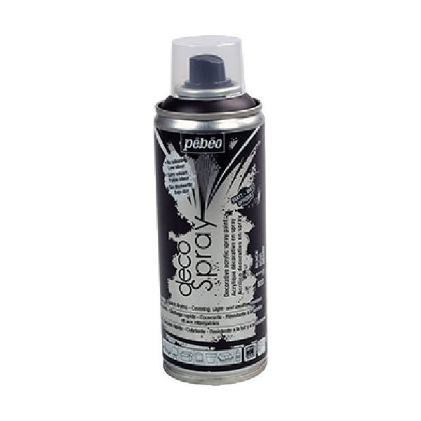 ペベオ・ジャポン Pebeo デコスプレー200ml マット色 ブラック 093830 1本 538-2801（直送品）