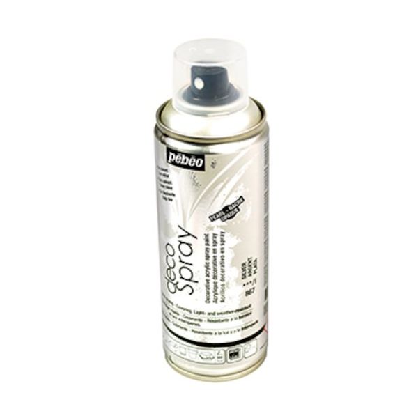 ペベオ・ジャポン Pebeo デコスプレー 200mlパール色 シルバー 093867 1本 538-2786（直送品）