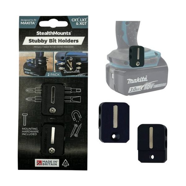 ステルスマウント Stubbyビットホルダーマキタ用(2個入り)ブラック BH-MK-S-BLK-2 1個(2個)（直送品）