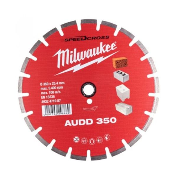 milwaukee 350mm ダイヤモンドブレード(ターボセグメント型・石工用) 4932471987 1個（直送品）