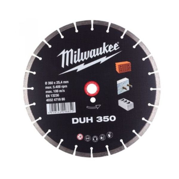 ミルウォーキーエレクトリックツール milwaukee 350mm ダイヤモンドブレード(セグメント型・石工用) 4932471986 1個（直送品）