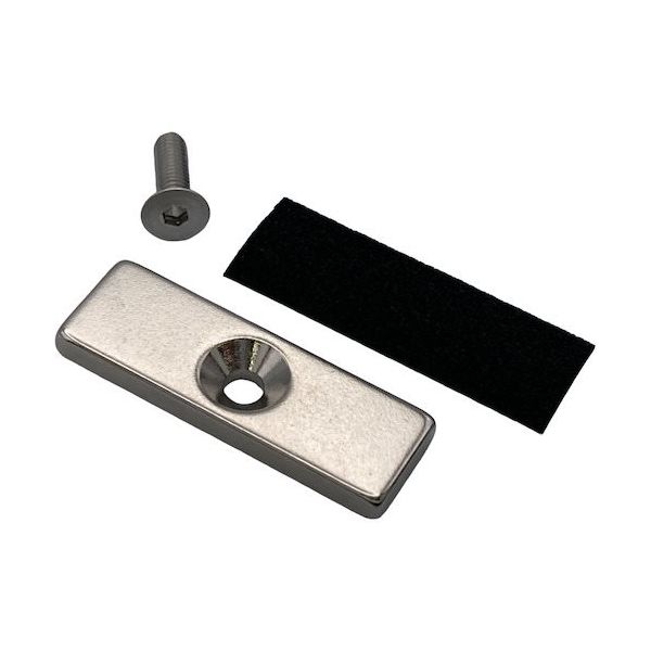 東京パーツセンター ラクテム ネオジム磁石 角型 L15ー3 皿ネジ・滑り止めゴム付 NMS15-3 1個 536-4168（直送品）