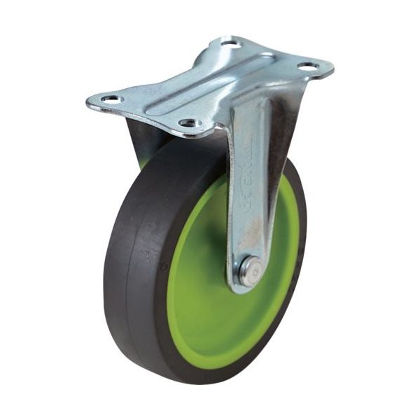 トラスコ中山 TRUSCO プレート式固定G付きキャスターφ75 ライトグリーン TYER-75ELG-WC-LGN 1個 819-1147（直送品）