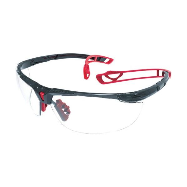 トラスコ中山 TRUSCO 二眼型セーフティグラス ツル特殊構造 レッド TSG-9901R-H 1個 685-6203（直送品）