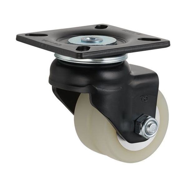 ユーエイ AGVキャスター75径双輪ウレタン車自在 GAPHD-75-ASF-HUD 1個 570-9238（直送品）