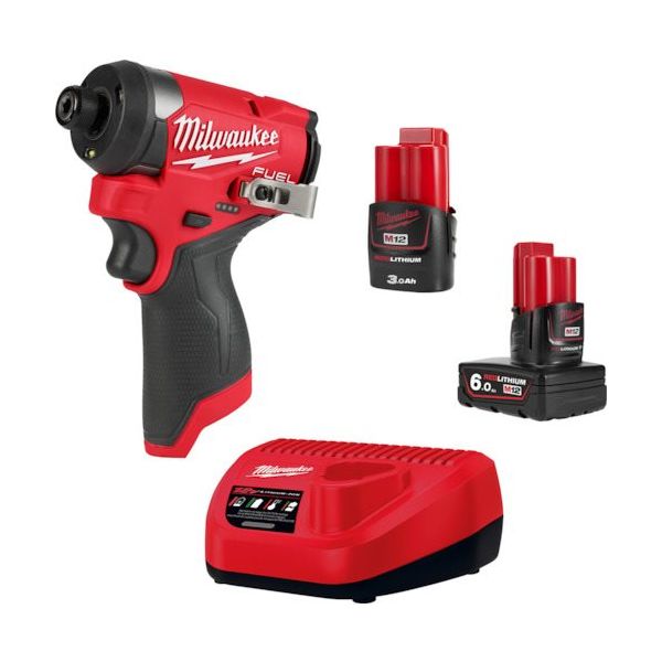 milwaukee M12 FUELインパクトドライバー6.0AH&3.0AHキット FID2-632X JP 1台（直送品）