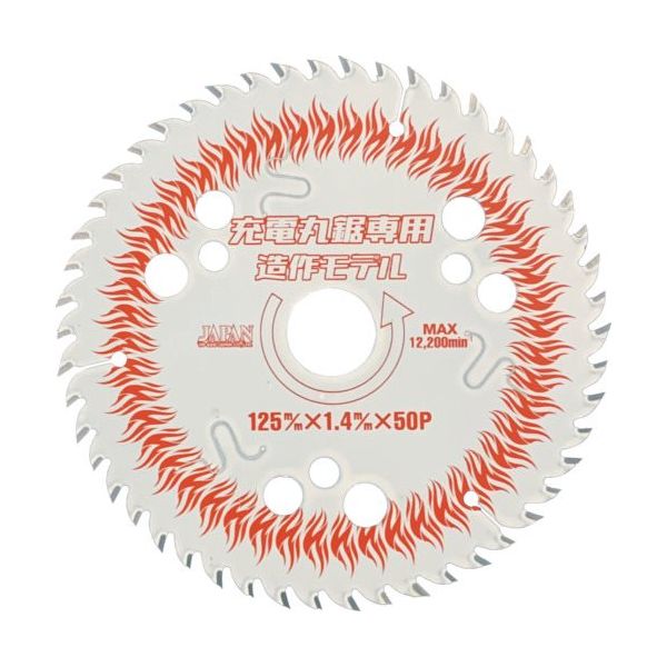 チップソージャパン チップソー ベストマックスレボリューション 充電丸鋸専用造作モデル BM-125RZ 1枚 487-2370（直送品）