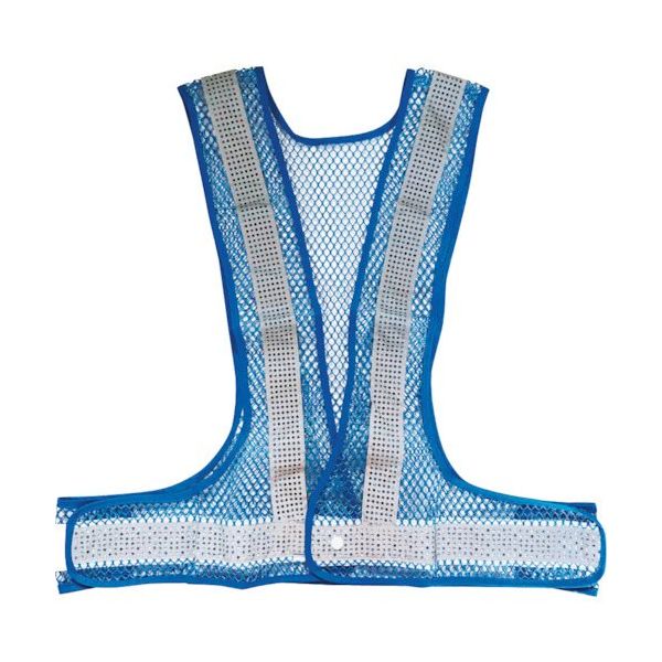 ミズケイ サマーベスト「涼風」(ブルー) 5941034 1枚 535-7753（直送品）