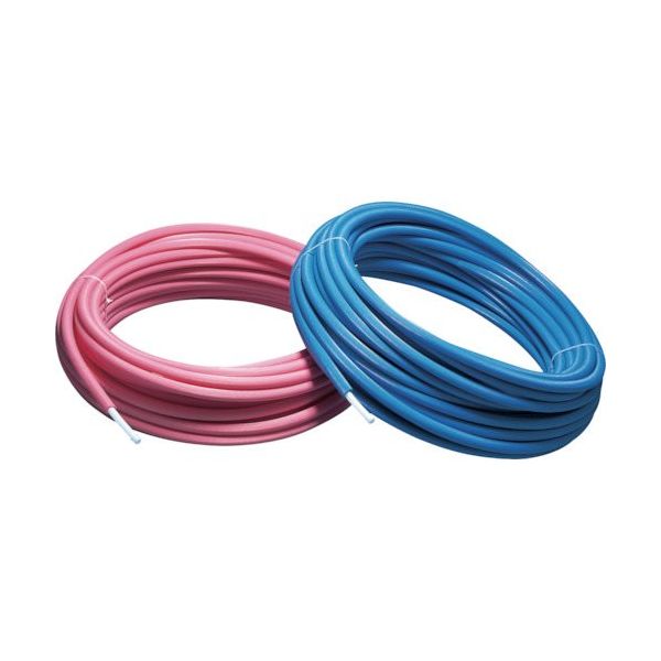 前澤給装工業 保温材付架橋ポリエチレン管 保温材5mm ピンク 10A×50m MXPECP-1005-50Q 1個 510-6827（直送品）