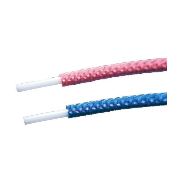 前澤給装工業 保温材付架橋ポリエチレン直管 保温材5mm ブルー 16A×3m QXPECB-1605-3Q 1個 514-5984（直送品）