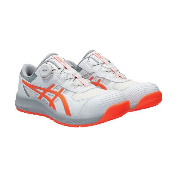 ASICS ウィンジョブ CP219 BOA ホワイト/ショッキングオレンジ 23.0cm 1273A092.100-23.0 1足（直送品）