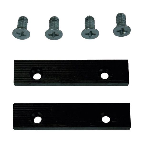 TRUSCO 回転台付バイスTRVー100/ベンチバイスBVー100SN用 口金・固定ねじセット TRV-100KB 1セット(1組)（直送品）