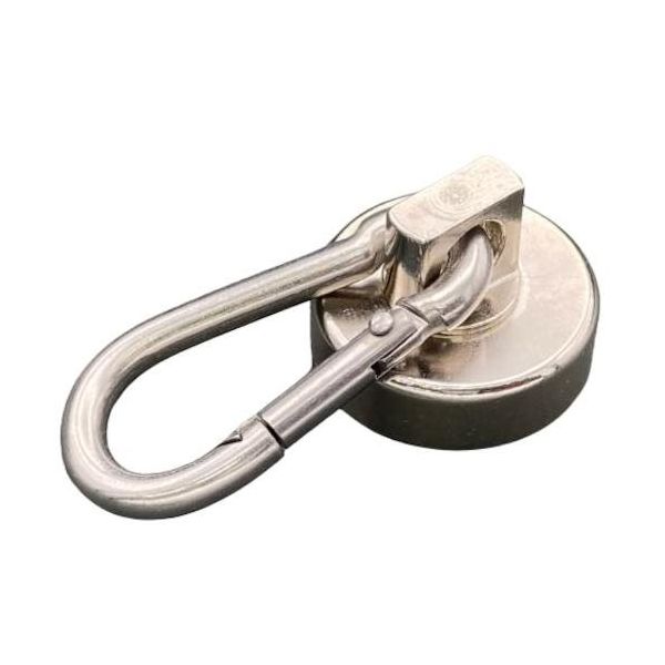 東京パーツセンター ラクテム 強力マグネット カラビナフック型 φ25 ゴム付 MHMK25 1個 603-8320（直送品）