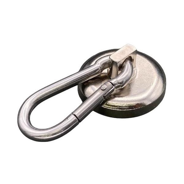 東京パーツセンター ラクテム 強力マグネット カラビナフック型 φ36 ゴム付 MHMK36 1個 603-7804（直送品）