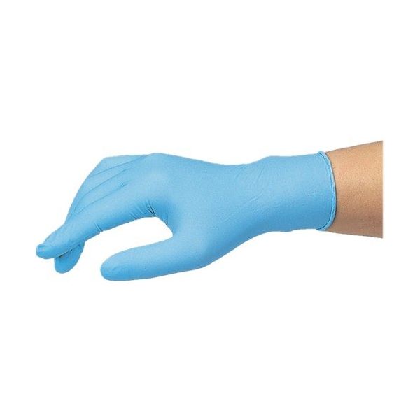 リーテック LEABLE ニトリルノンパウダーブルーSS 100枚入 NO.222SS 1箱(100枚) 589-1123（直送品）