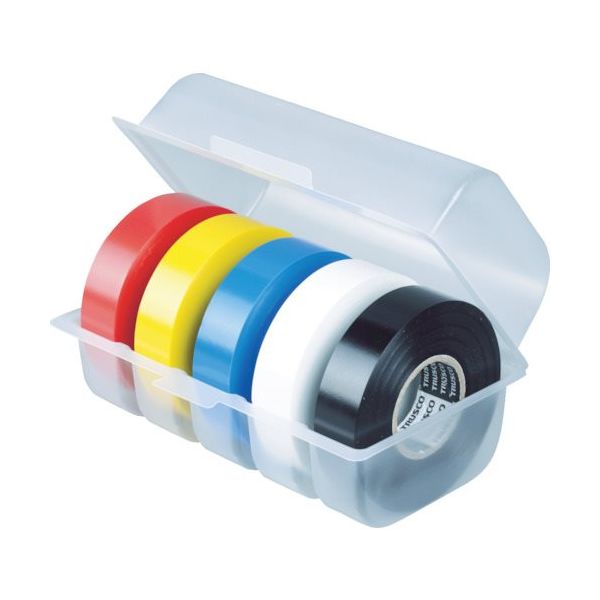 トラスコ中山 TRUSCO 脱鉛タイプビニールテープ 19mmX20m 5色セット GJ21205SET 1セット(5巻) 628-3282（直送品）