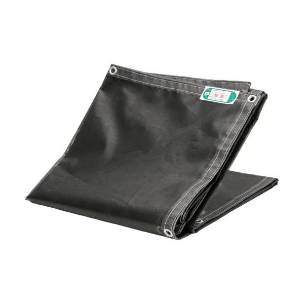 トラスコ中山 TRUSCO 防炎2類 防炎メッシュシートエコノミー 1.8mX3.6m ブラック BM1836-BK 1枚 666-1437（直送品）