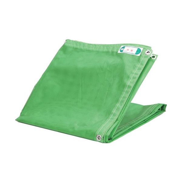 トラスコ中山 TRUSCO 防炎2類 防炎メッシュシートエコノミー 1.8mX5.4m グリーン BM1854-GN 1枚 666-1435（直送品）