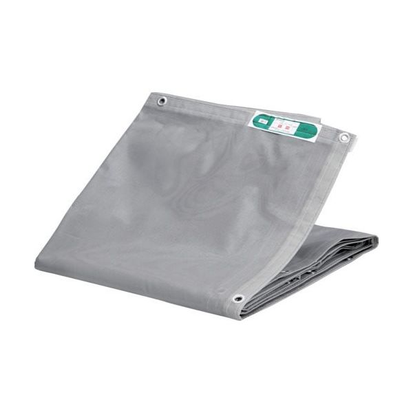 トラスコ中山 TRUSCO 防炎2類 防炎メッシュシートエコノミー 1.8mX5.4m グレー BM1854-GY 1枚 666-1439（直送品）