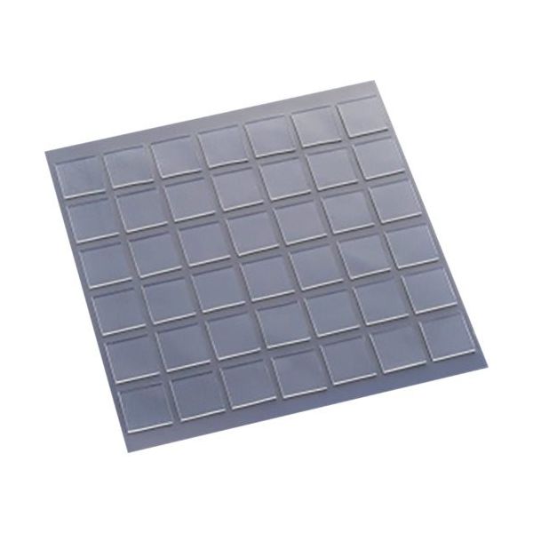 エクシール EXSEAL 耐震ゲル 転倒防止シート ゲルタック お徳用 30×30×2mm(角型) GT01-22016 1シート(42個)（直送品）