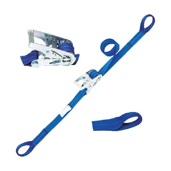 シライ ベルトラッシング(ラチェットバックル式) ベルタイト(R) JIS認証品 エコマーク認証品 両端アイ形 REE25M4.5 1台（直送品）