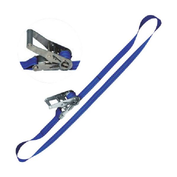 シライ ベルトラッシング(ラチェットバックル式) ベルタイト(R) JIS認証品 エコマーク認証品 エンドレス形 REN50L6 1台（直送品）