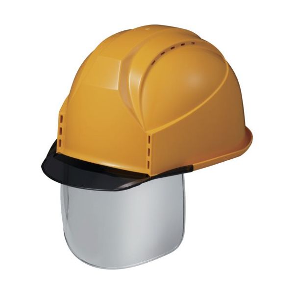 住べテクノプラスチック スミハット KKC3S型 帽体(キイロ)・バイザー(グレースモーク)・シールド付き KKC3S-B-13-G 1個（直送品）