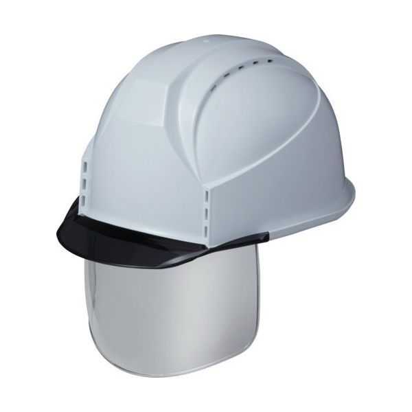 スミハット KKC3S型 帽体(Nクールホワイト)・バイザー(グレースモーク)・シールド付き遮熱タイプ KKC3S-B-68-G-NCOOL（直送品）