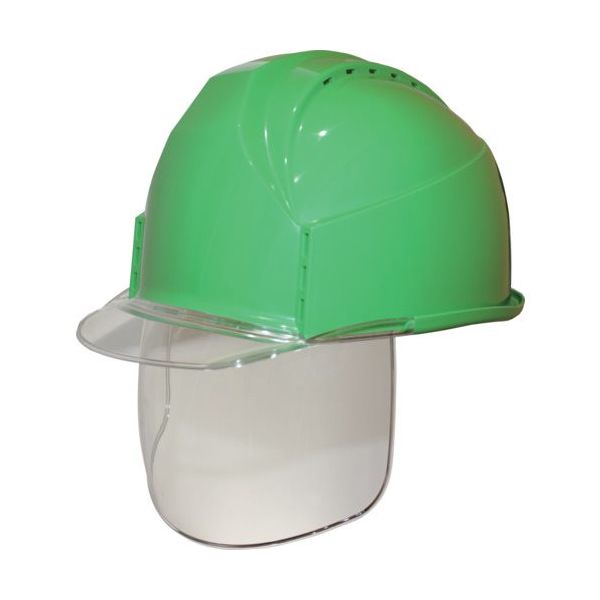 住べテクノプラスチック スミハット KKC3S型 帽体(ミドリ)・バイザー(クリア)・シールド付き KKC3S-B-15-C 1個（直送品）