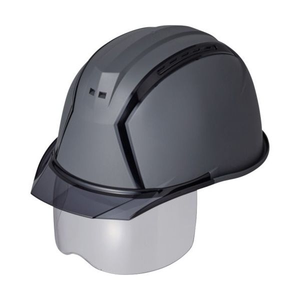 住べテクノプラスチック スミハット MXCS型 帽体(マットグレー)・バイザー(グレースモーク)・シールド付き MXCS-B-70-G 1個（直送品）