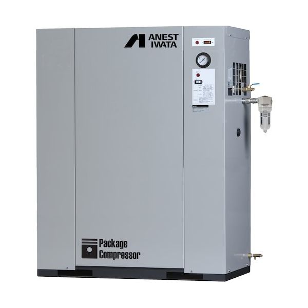 アネスト岩田 レシプロコンプレッサー(給油式) パッケージコンプレッサ D付 2.2KW 60Hz CLP22EF-14DM6 1台（直送品）