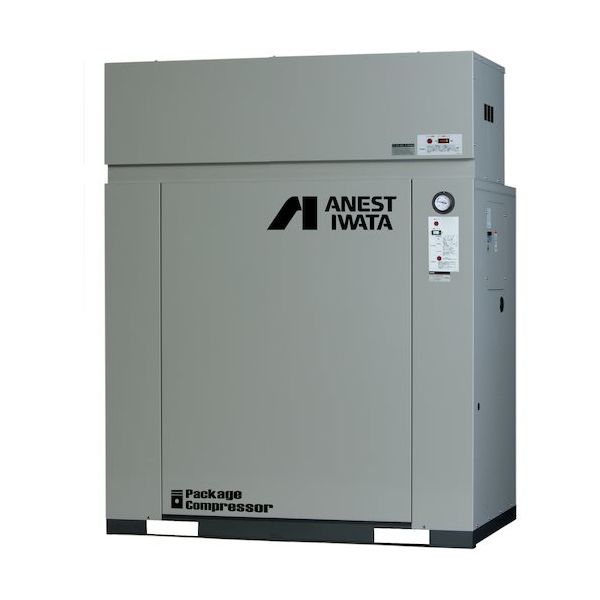 アネスト岩田 レシプロコンプレッサー(給油式) パッケージコンプレッサ D付 5.5KW 60Hz CLP55EF-14DM6 1台（直送品）