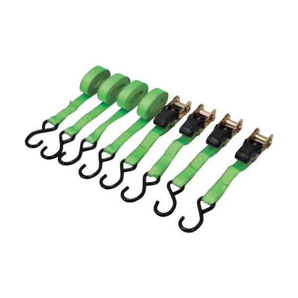 ワールドツール アストロプロダクツ AP ラチェットタイダウン 4m (4本入) RT433 2007000014332 1セット(4本)（直送品）