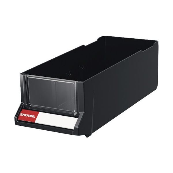 Shuter キャビネットA8型用引出し ブラック ABS樹脂(新タイプ) A8V-BK 1個 595-2334（直送品）