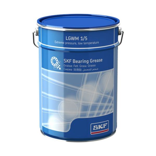 SKF 軸受用グリース 極圧・低温用 LGWM 1 (5kg缶入り) 1/5 1缶 564-4530（直送品）