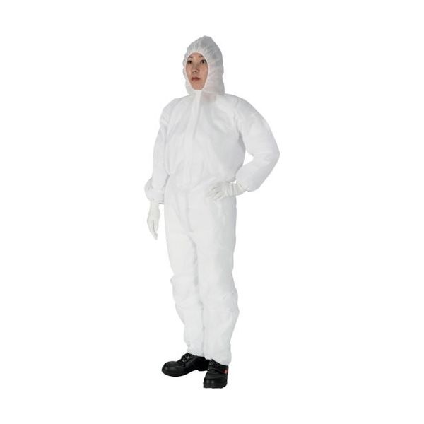 TRUSCO まとめ買い 不織布使い捨て保護服(1層・目付45g軽量タイプ) XLサイズ 50着入 TPS-XL-1A-50P（直送品）