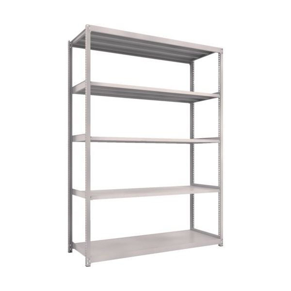 TRUSCO スチールラック M2型軽中量棚 1760X880XH2400 5段 単体 ネオグレー M2-8695 NG 1セット(1台)（直送品）