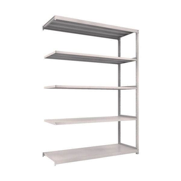 TRUSCO スチールラック M2型軽中量棚 1760X880XH2400 5段 連結 ネオグレー M2-8695B NG 1セット(1台)（直送品）