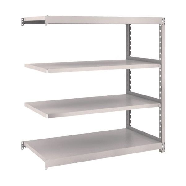 TRUSCO スチールラック M2型軽中量棚 1160×880×H1200 4段 連結 ネオグレー M2-4494B NG 1セット(1台)（直送品）