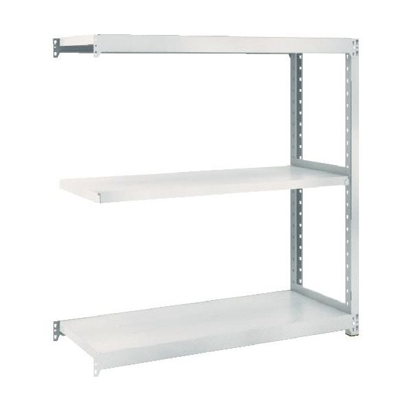 TRUSCO スチールラック M2型軽中量棚 1760X880XH1200 3段 連結 ネオグレー M2-4693B NG 1セット(1台)（直送品）