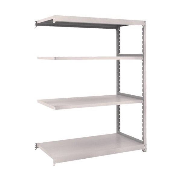 TRUSCO スチールラック M2型軽中量棚 1160×880×H1500 4段 連結 ネオグレー M2-5494B NG 1セット(1台)（直送品）