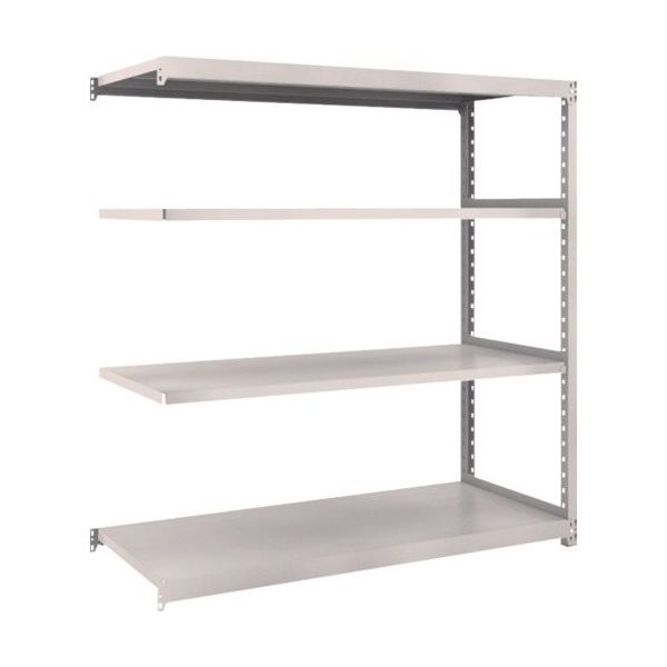 TRUSCO スチールラック M2型軽中量棚 1460×880×H1500 4段 連結 ネオグレー M2-5594B NG 1セット(1台)（直送品）