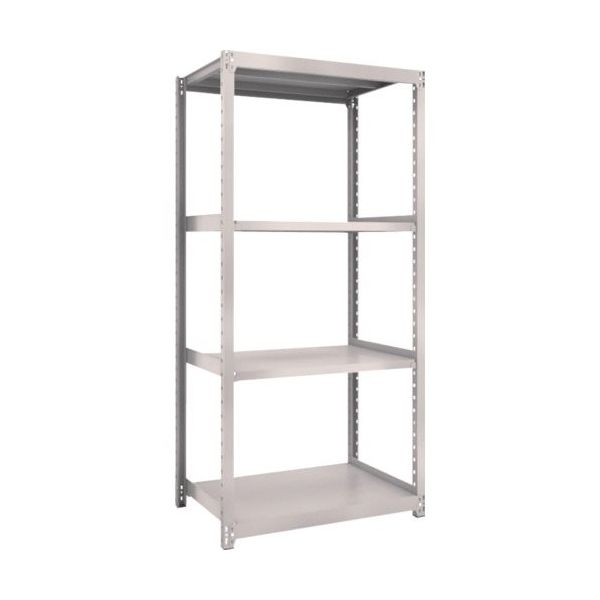 TRUSCO スチールラック M2型軽中量棚 860×880×H1800 4段 単体 ネオグレー M2-6394 NG 1セット(1台)（直送品）