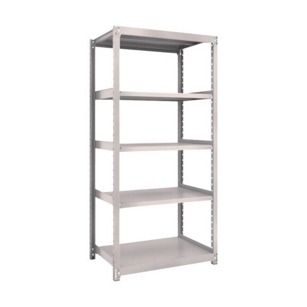 TRUSCO スチールラック M2型軽中量棚 860×880×H1800 5段 単体 ネオグレー M2-6395 NG 1セット(1台)（直送品）