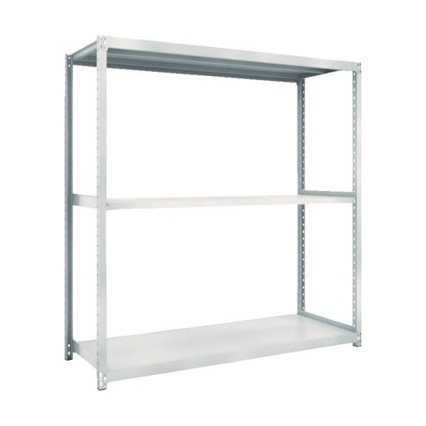 TRUSCO スチールラック M2型軽中量棚 1160X880XH1800 3段 単体 ネオグレー M2-6493 NG 1セット(1台)（直送品）