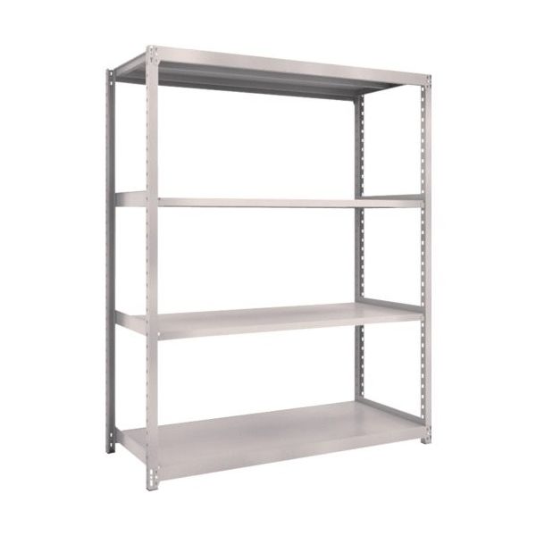 TRUSCO スチールラック M2型軽中量棚 1460×880×H1800 4段 単体 ネオグレー M2-6594 NG 1セット(1台)（直送品）