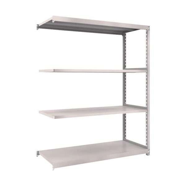 TRUSCO スチールラック M2型軽中量棚 1460×880×H1800 4段 連結 ネオグレー M2-6594B NG 1セット(1台)（直送品）