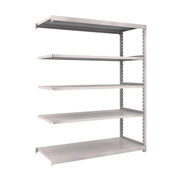 TRUSCO スチールラック M2型軽中量棚 1460×880×H1800 5段 連結 ネオグレー M2-6595B NG 1セット(1台)（直送品）