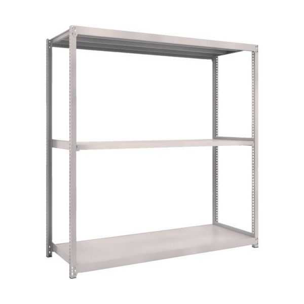 TRUSCO スチールラック M2型軽中量棚 1760X880XH1800 3段 単体 ネオグレー M2-6693 NG 1セット(1台)（直送品）