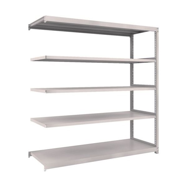 TRUSCO スチールラック M2型軽中量棚 1760×880×H1800 5段 連結 ネオグレー M2-6695B NG 1セット(1台)（直送品）